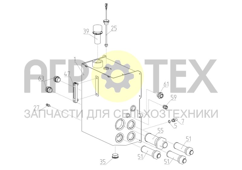 Чертеж Гидробак (154.09.31.000)